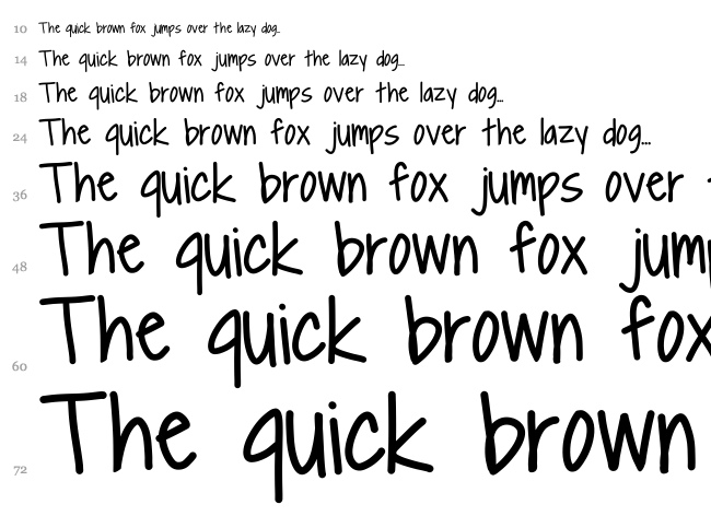 Al dente font waterfall